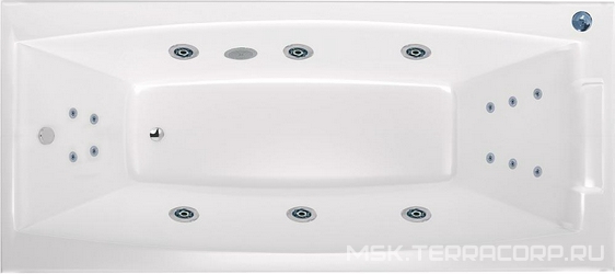 Акриловая ванна Marka One Aelita 01ае1775ГМпр Премиум, 170х75| 170x75x46