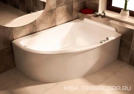 Ванна 1820x1250xh800мм, Правая, без ножек, слива-перелива, литой мрамор цв.белый глянец., Анастасия ZZ Астра-Форм анастасия Ванна АНАСТАСИЯ, литой мрамор, (правая) 1820х1250