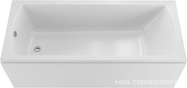 Ванна прямоугольная"" 170x75 см акриловая, без каркаса, слива-перелива, панели, цвет белый ZZ 1Marka Modern 01мод1775