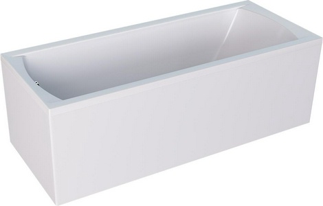 Ванна прямоугольная"" 170x75 см акриловая, без каркаса, слива-перелива, панели, цвет белый ZZ 1Marka Modern 01мод1775