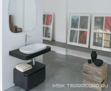 Раковина встраиваемая в столешницу сверху, прямоуг. 600х400хh60(150)мм, без отв.д/смесит., без перелива,  ZZ Globo Genesis GE042.BI