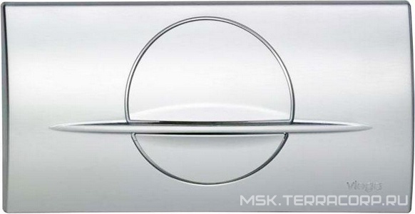 Клавиша 2-х объёмного смыва, для сист. инстал. , (пластик цв.хром) мод.8312.1  for Life 2 ZZ Viega Visign 463076