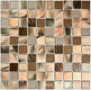 Мозаика Bonaparte Мозаика стеклянная Titan Bronze (30x30x4) ZZ 31,8x31,8