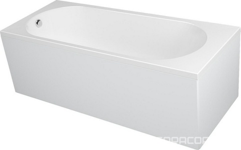 Ванна прямоугольная 160х70 см акриловая, без каркаса и слива-перелива, цвет белый ZZ 1Marka Vesper 01вес1670