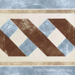 Via Emilia Crema-Azzurro Greca Festone XX |20x20