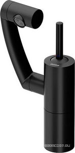 Смеситель для раковины  поворотный, цв.чёрный матовый ZZ Damixa Arc 290217364