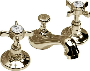 Смеситель для биде на 3 отв., с д/к, (цв. латунь)  ZZ Devon & Devon Coventry MARF35