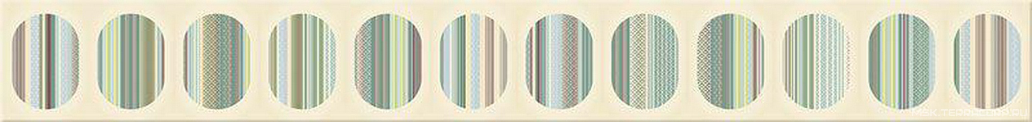 Бордюр Boho Verde Geometry XX|7.5x63