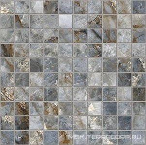 Мозаика Emil Ceramica Tele Di Marmo Revolution Mosaico Blu Ande Lappato ZZ|30x30