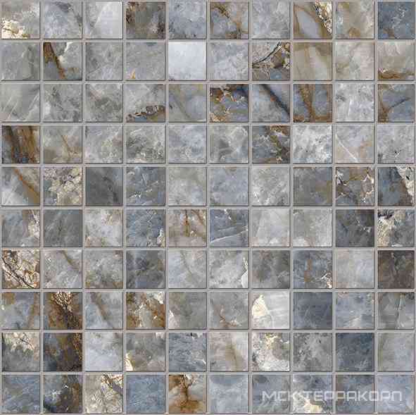 Mosaico Blu Ande Lappato ZZ|30x30