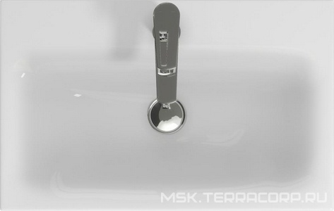 Раковина встраиваемая сверху Cersanit Moduo slim 60 для тумбы Aqwella Smart 60, цв. белый, фарфор ZZ Aqwella Универсал S-UM-MOD60SL/1 / к.т.423810