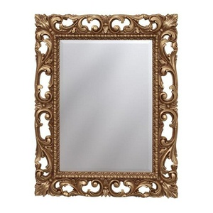 Зеркало прямоугольное в раме (рама пластик ППУ цвет B-026 - (VOT) эмаль бронзовая), 75х95см, Caprigo ZZ Caprigo Универсал PL 106  цвет B-026 - (VOT) эмаль бронзовая