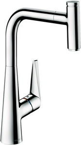 Смеситель для кухни, с вытяжным изливом 1jet, (цв.хром),  M51 ZZ Hansgrohe Talis Select 72821000