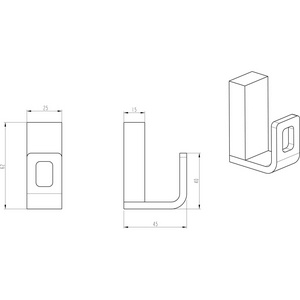 Крючок Q 10946-G Gold, цв. залото, ZZ Boheme q 10946-G