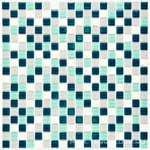 Мозаика Olivia (15x15x4) 30x30 Bonaparte Мозаика стеклянная с камнем n156849