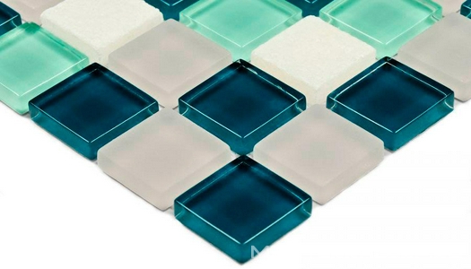 Мозаика Olivia (15x15x4) 30x30 Bonaparte Мозаика стеклянная с камнем n156849