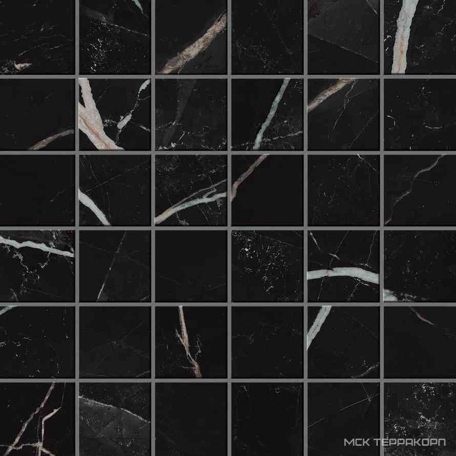 Empire Calacatta Black Mosaic Lap/ЭМПАИР КАЛАК. БЛЭК МОЗАИКА ЛАП 30x30