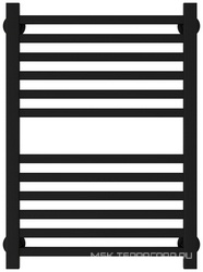 Полотенцесушитель водяной "Модус PRO" 600*400 мм, подключ. 3/4, комплектующие в комплекте, цв.черный матовый ZZ