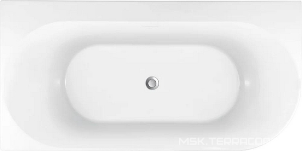 Ванна 1700x780хh600мм, ассиметричная, Левая, интегрированный слив-перелив, д/к цв.хром в компл., (акрил цв.белый),  4 ZZ Allen Brau Priority 2.31004.20A