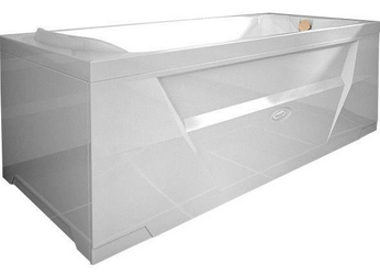 Ванна акрил. "ЛАРЕДО-CHROME", 1700х780, левая, ГМ6, СМ6, АМ10, фронт.панель,торцевая лев.,контр.200,смес./излив "Бриз/Линкольн мал.",слив в комп XX