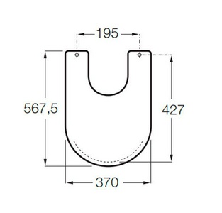 крышка-сидение CARMEN для биде supralit ZZ Roca Carmen 806B5000B