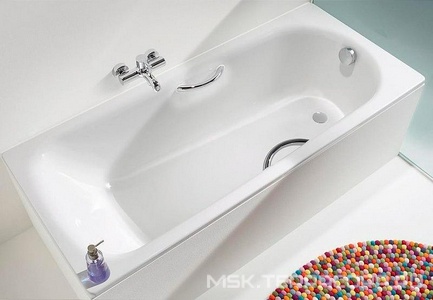 Стальная ванна   Мод.336 170x75 c отв.под ручки, поверхность Easy-clean, без ножек и слива-перелива ZZ Kaldewei Saniform Plus Star 133600013001