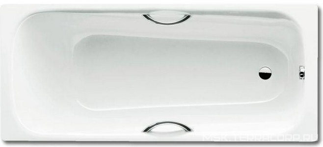 Стальная ванна   Мод.336 170x75 c отв.под ручки, поверхность Easy-clean, без ножек и слива-перелива ZZ Kaldewei Saniform Plus Star 133600013001