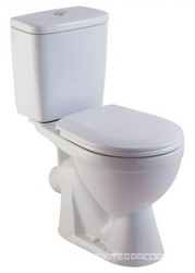 Унитаз-компакт Rosa Лира белый| 61x35x75