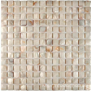 Мозаика Мастера Керамики Glass 703 из натурального перламутра (чип 20x20) 30,5х30,5