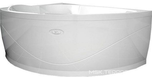 Ванна акриловая "", 1680х1200x500 мм, левая, БЕЗ каркаса, слива-перелива и панели, белая ZZ Vannesa Алари 2-01-0-1-1-218Ч