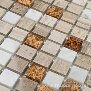 Мозаика Detroit (POL)(15x15x4) 30,5x30,5 Bonaparte Мозаика из натурального камня n156694
