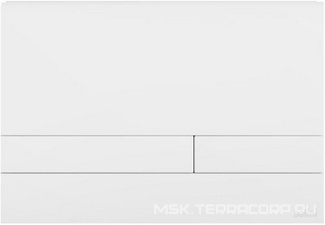 Клавиша двойного смыва, для инсталляции д/унитаза, ПРОДАЖА ТОЛЬКО В КОМПЛЕКТЕ С ИНСТАЛ.SALINI, (S-Stone / пластик. цв.белый), Puro ZZ