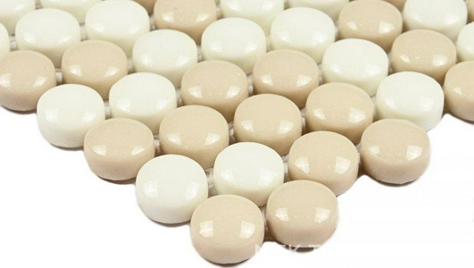 Мозаика Pixel cream (D12x6) 32,5x31,8 Bonaparte Мозаика стеклянная n156324