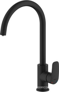 Смеситель для кухни с каналом для фильтрованной воды, цв. черный матовый ZZ Milardo Rora RORBLFJM05