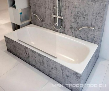 Ванна акриловая  170x75, каркас в компл., без слива-перелива 051009, цв. белый ZZ Berges NELU 050023