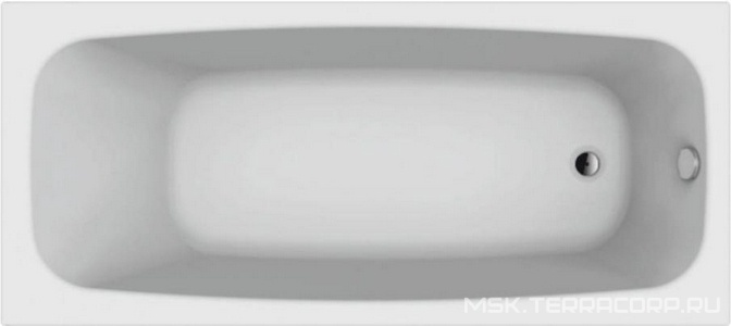 Ванна акриловая  170x75, каркас в компл., без слива-перелива 051009, цв. белый ZZ Berges NELU 050023