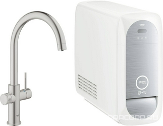 Смеситель Grohe Blue Home 31455DC0 с функцией фильтрации и газирования воды| 16x41x28
