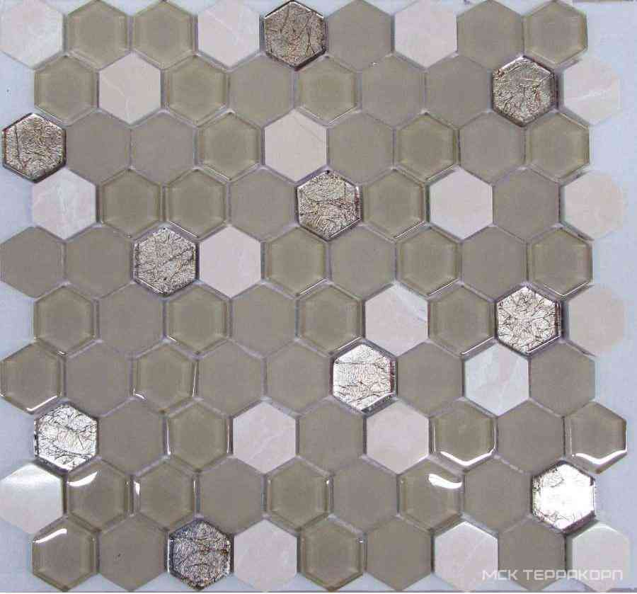 Мозаика из стекла на сетке SK10-047 ZZ |29.5x30.5