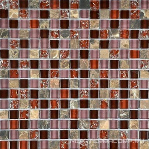 Мозаика Мастера Керамики Glass Мозаика SB154(чип 15x15) ZZ|30х30
