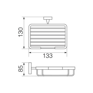 Мыльница-решетка настенная, бронза XX Veragio Bonjour VR.BNR-7852.BR