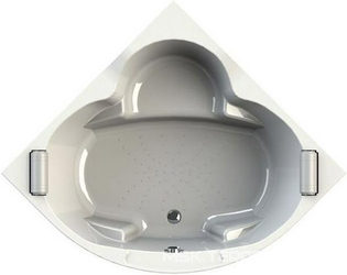 Ванна акриловая "СОРРЕНТО 2", 1400х1400, подголовник - 2 шт., каркас и слив-перелив (хром) в компл., БЕЗ панели ZZ