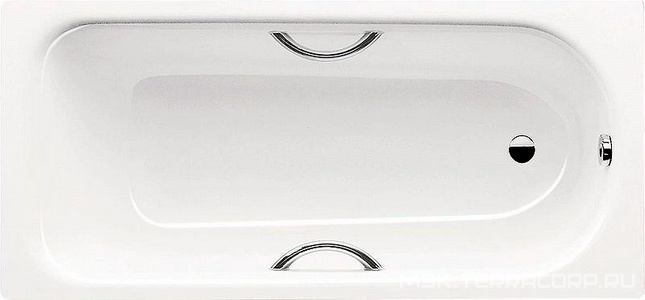 Ванна стальная "SANIFORM PLUS" 160х75 мод.333, цвет белый, С ОТВЕРСТИЯМИ под ручки, (без комплекта ножек арт.581470000000) ZZ Kaldewei Saniform Plus 133300010001