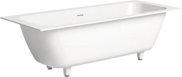 Ванна 1800х800хh600мм, встраив., литой камень S-Stone матов. цв.белый, д/к Up&Down в цвет ванны,интегрир.слив-перелив,ножки компл,  ZZ Salini Ornella Axis Kit 103521M