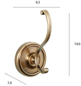 Крючок (цв.бронза),  ZZ TW Collection Bristol TWBR016br