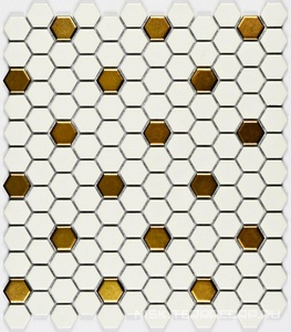 Мозаика Babylon Gold matt (23x26x6) 26x30 Bonaparte Мозаика керамогранитная n156877
