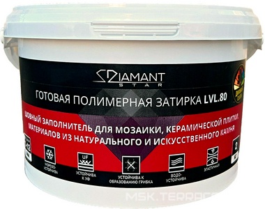 Полимерная затирка Diamant Star LVL.80 Color 2 кг. (под колеровку) Антураж Диамант Star COLOR 98791