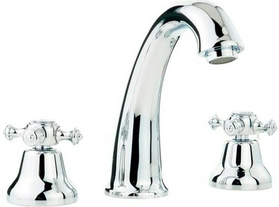 Смеситель для раковины на 3 отверстия, с д/к click-clack, (цв.хром),  ZZ Migliore Prestige 31611