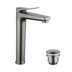 Смеситель высокий для раковины  с д/к, цвет графит Lemark Bronx LM3709GM