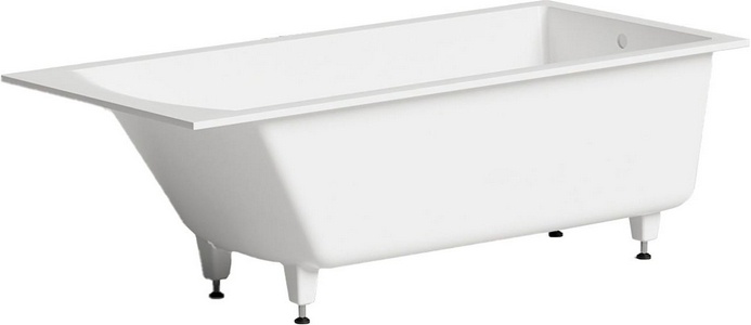Ванна 1806x802xh600мм, встраив., литой камень S-Sense матовый цв.белый, д/к Up&Down в цвет ванны,интегрир.слив-перелив,ножки компл,  ZZ Salini Cascata Kit 104513M