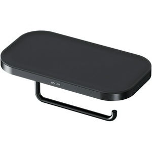 Держатель для туалетной бумаги без крышки, настенный, цвет черный матовый ZZ AMPM FUNC A8F341422